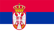 bandera de Serbia