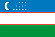 bandera de Uzbekistán